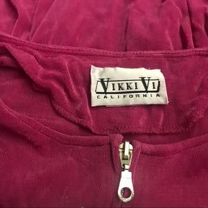 New Vikki Vi California Raspberry Jacket 1X Nordstrom made in USA Barbie Pink